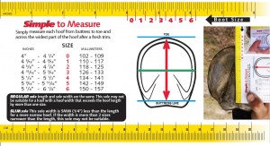 Hoof Boot measuring Chart
