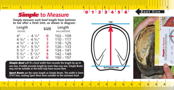 measureChart - Horse Boots, Hoof Boots, Saddle Pads & Equipment