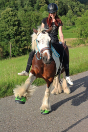 Green Cavallo Trek horse hoof boots gypsy