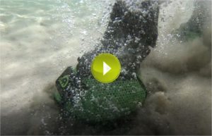 Cavallo Trek Green Hoof Boot under water