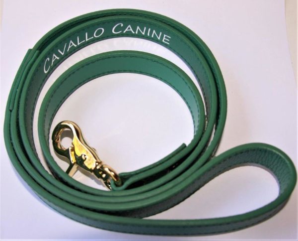 KELLY GREEN CAVALLO CANINE LEATHER LEASH
