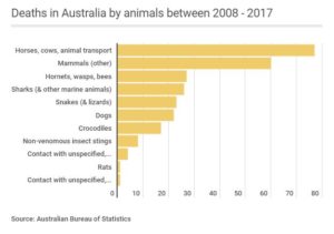 Deaths in Australia by animal