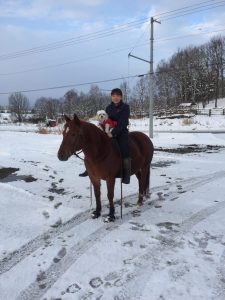 Chika from Japan met Greg Equitana 2018 Cavallo Hoof Boots