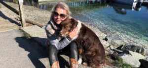 Carole Herder - Cavallo Hoof Boots with her dog Danny