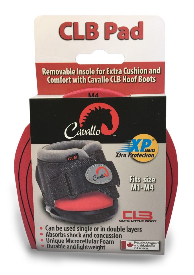 CLB Hoof Boot Pads fit into Cavallo 