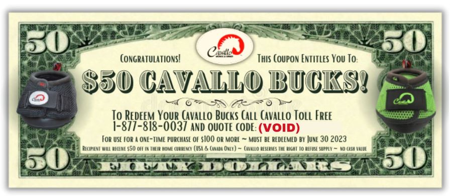Cavallo Bucks - Void image of Cavallo Hoof Boots coupon
