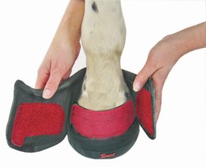 Cavallo Hoof Boots are easy to put on and take off