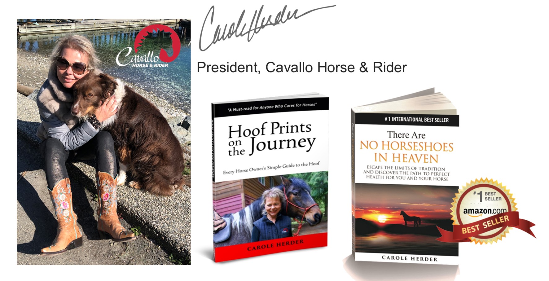Cavallo President Carole Herder's signature