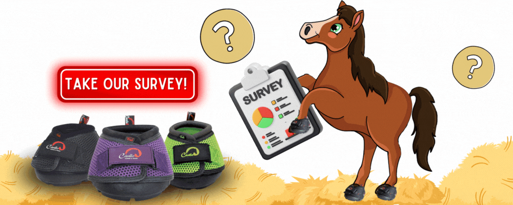 Take the Cavallo Hoof Boots survey to won Trek Hoof Boots