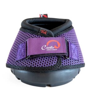 Cavallo Purple Trek Horse Hoof Boot - front view