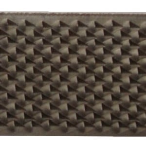 Close-up of textured tread on horse hoof boot for traction in Cavallo equine gear.