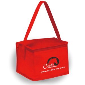 Red Cavallo tote bag for horse gear storage, ideal for carrying hoof boots and equine care products.