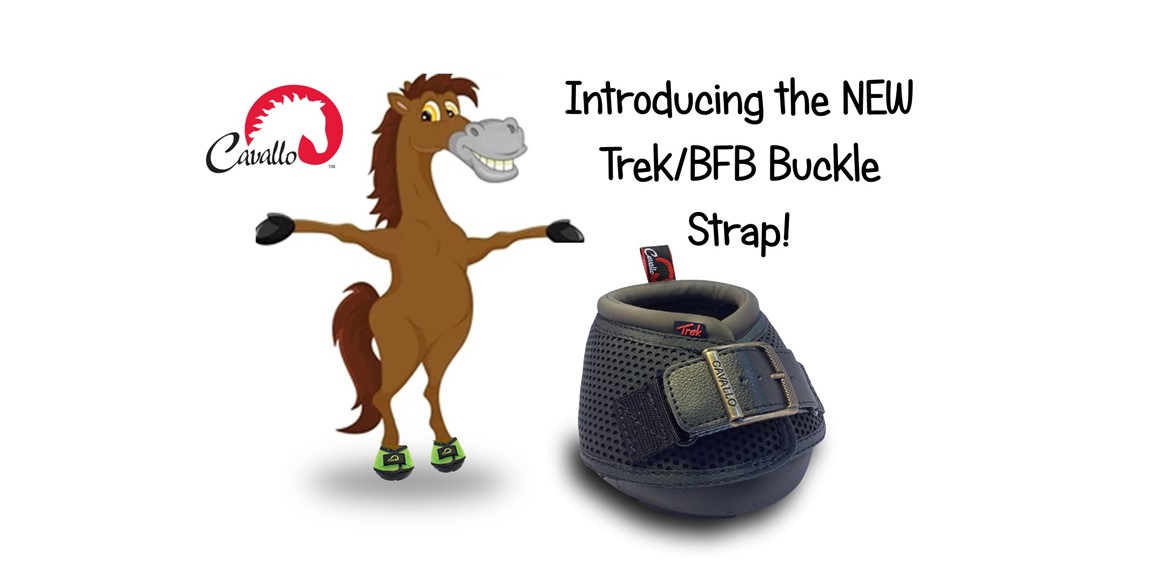 Cavallo Trek/BFB Buckle Strap Hoof Boot; advanced horse comfort and protection. Perfect equine gear for hoof care.