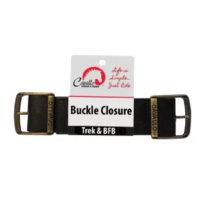 Cavallo Trek & BFB buckle closure for hoof boots, durable equine gear accessory for horse care.