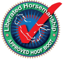 Approved Cavallo hoof boots logo for high-quality equine gear and effective horse hoof protection.