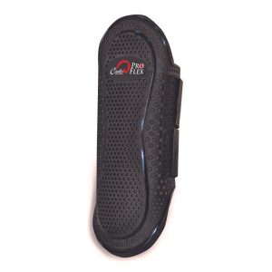 Cavallo ProFlex equine leg boot, black with secure straps, ideal for horse protection and hoof care.