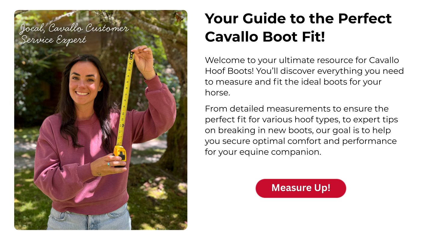 Joeal, Customer Service Expert - Cavallo Hoof Boot sizing