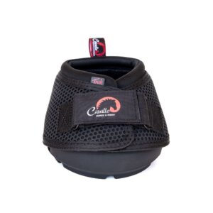 Cavallo Black original Trek hoof boot - front view