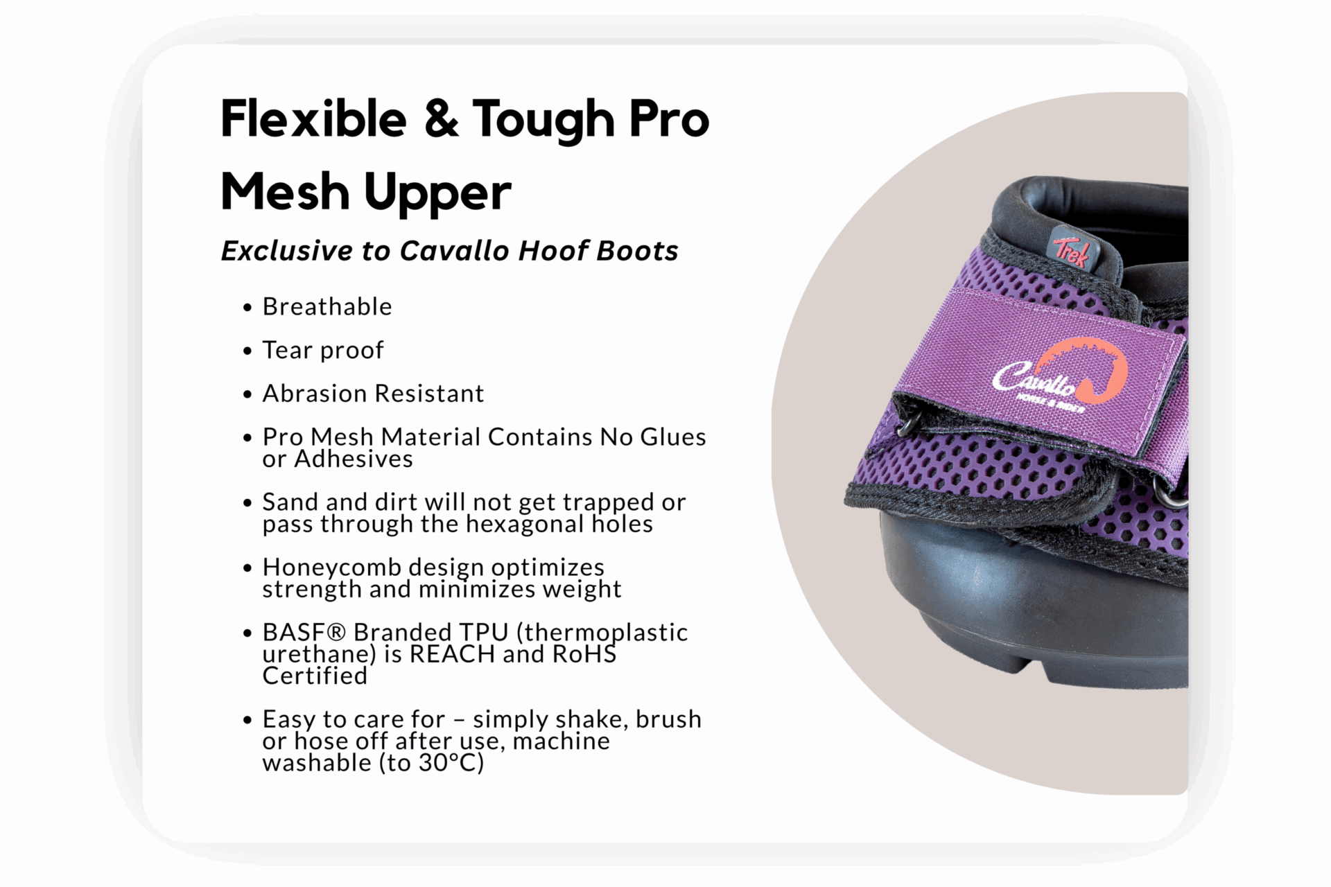 Cavallo TREK Hoof Boot, Top Choice for Riding, Therapy, and Hoof Rehabilitation