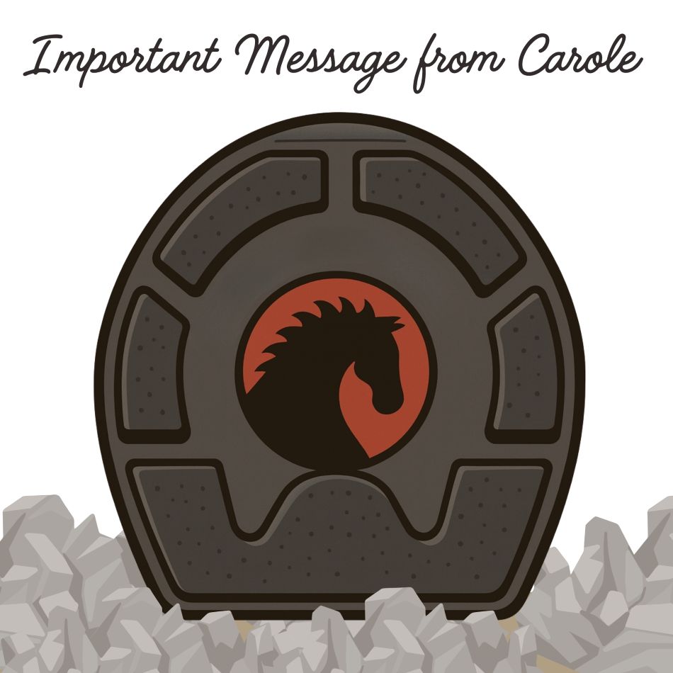 Important Message from Carole herder, Cavallo Hoof Boots