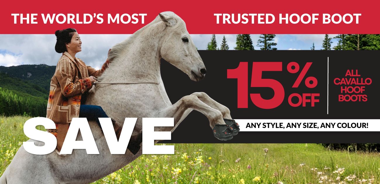 Cavallo Revolution 15% off promo - Mobile promo page image