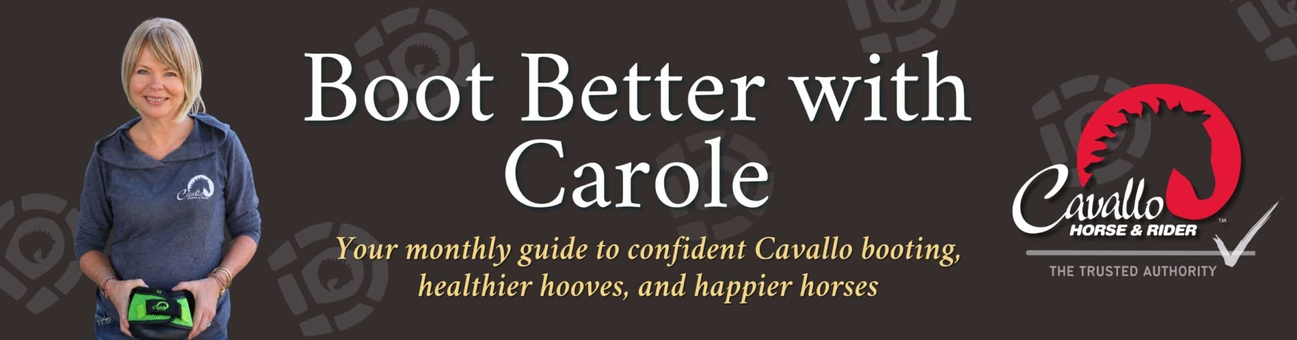 Boot Better with Carole Herder Educational email header image desktop