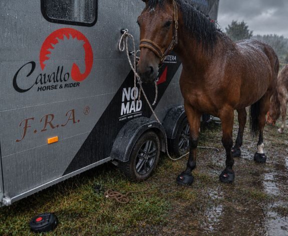 Trek hoof Boot in Rain - No-Mad Expedition